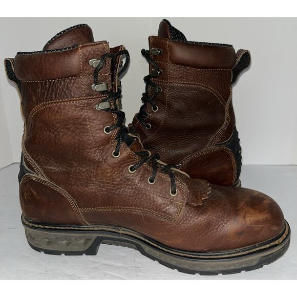 Georgia Boot Carbo-Tec Waterproof Laced Work Boot Mens Lace Up Sz 14W - Picture 3 of 8